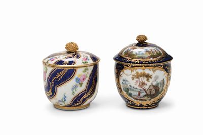 Due Zuccheriere Sèvres,1760-1770 Circa