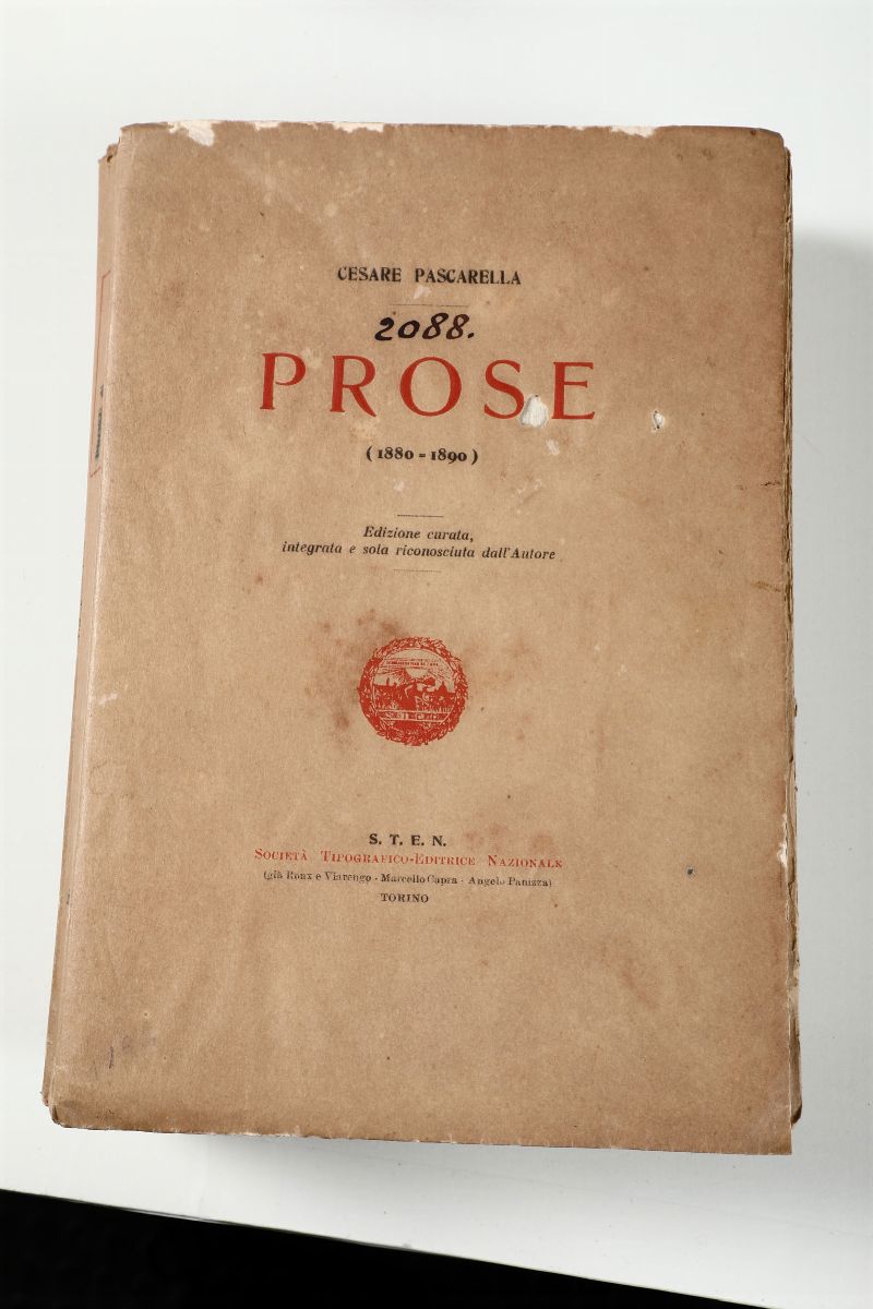Lotto di Letteratura Italiana del '900pascarella Prose 1920+pascarella Sonetti 1907+ D'annunzio E...
