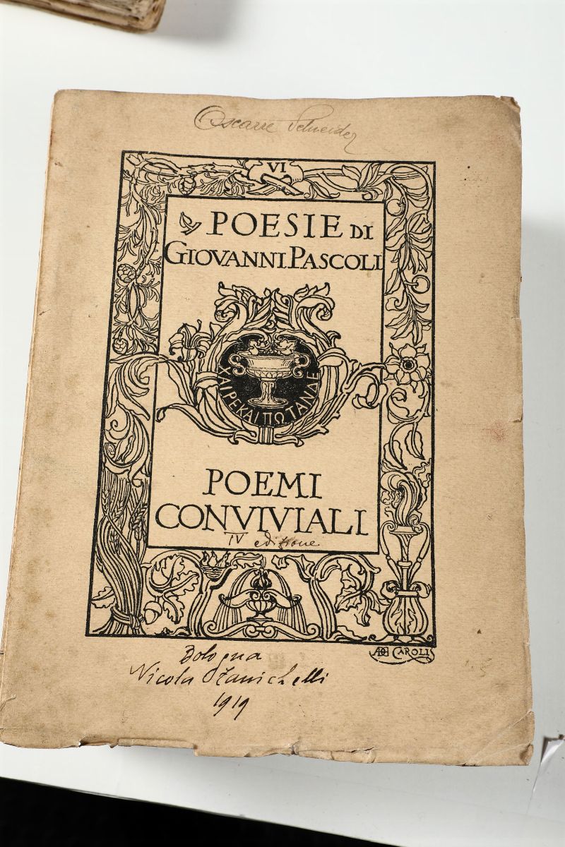 Lotto di Letteratura Italiana del '900pascarella Prose 1920+pascarella Sonetti 1907+ D'annunzio E...