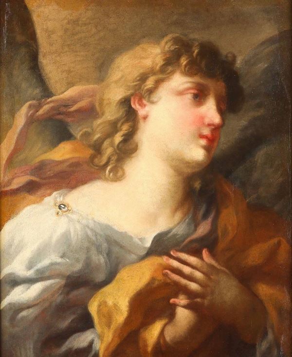 Pittore napoletana del XVII secolo Figura di angelo