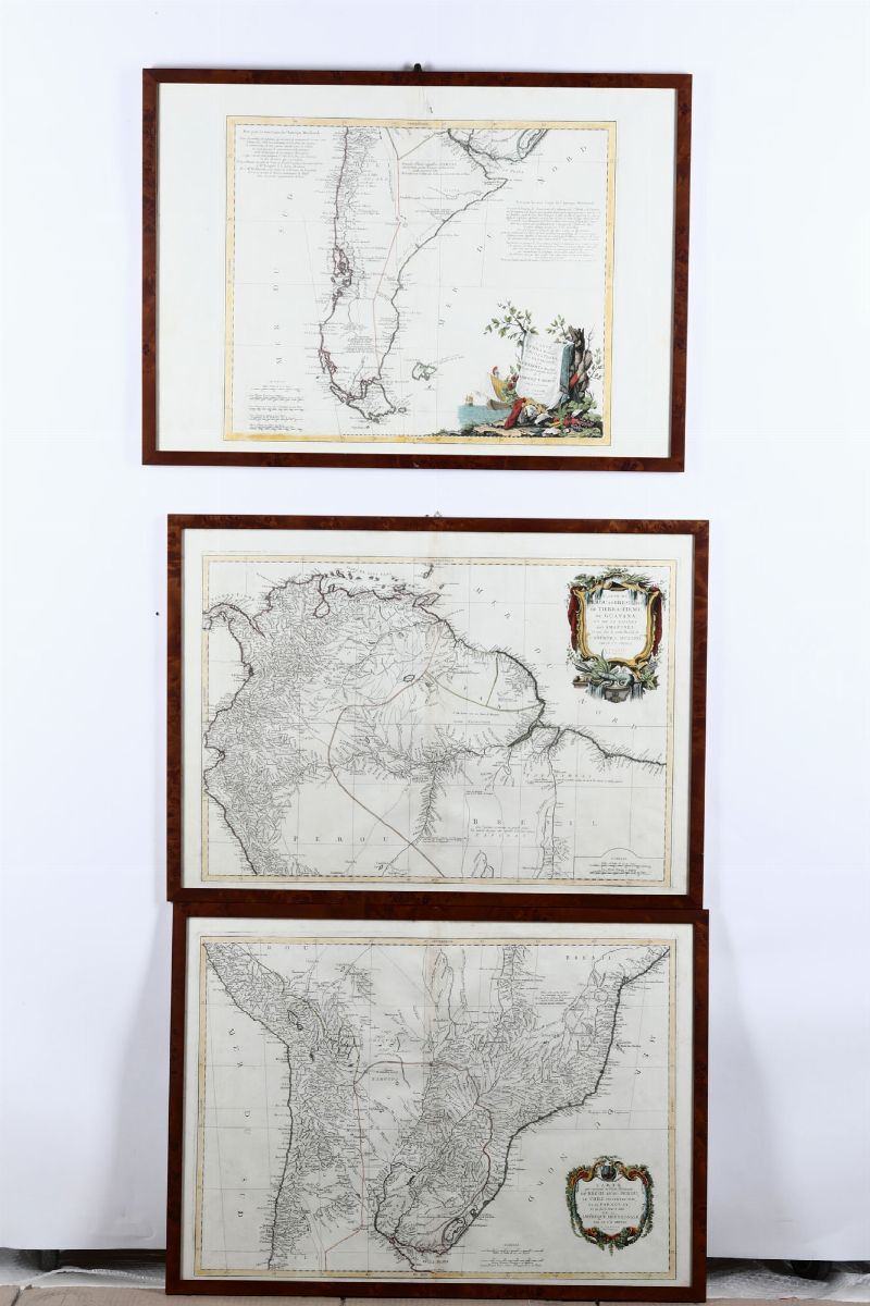 Francesco Santini Carte geografiche da atlante veneto del Santini, secolo XVIII  - Auction Rare Landscapes, Maps and Books - Cambi Casa d'Aste