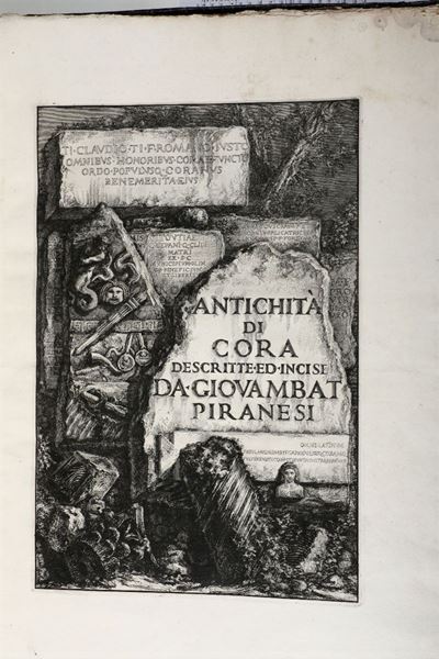 Piranesi, Giovanni Battistaantichità di Cora Descritte ed Incise da Giovambattista Piranesi..