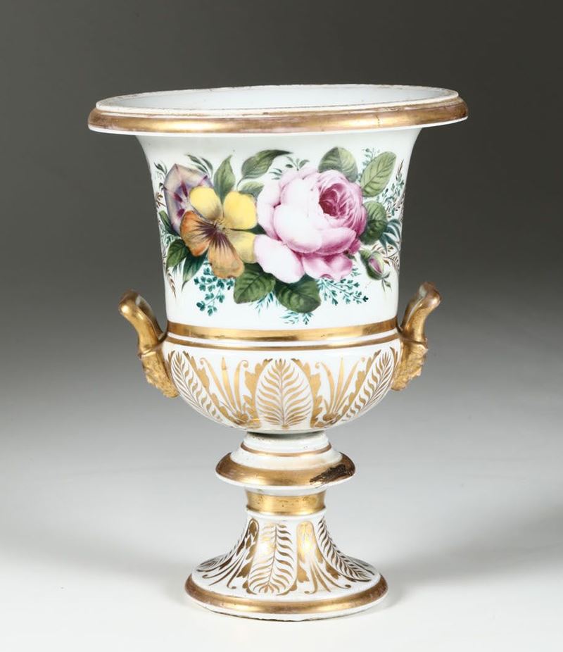 Vaso “Medici” Prima metà del XIX secolo  - Asta Ceramiche e Antichità - Cambi Casa d'Aste