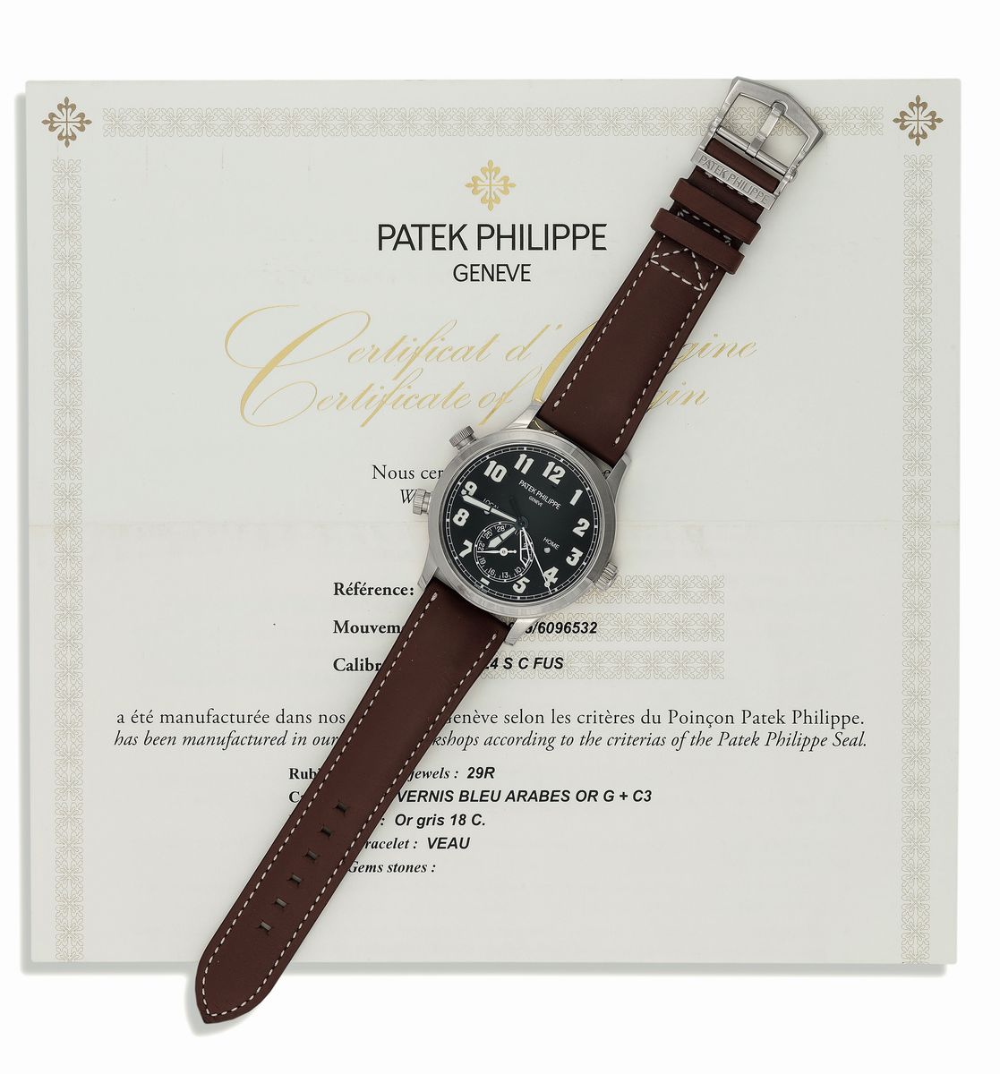 Patek Philippe, Geneve, Ref. 5524g-001, Movimento No. 5948929, Cassa No. 6096532. Orologio da Pol...
