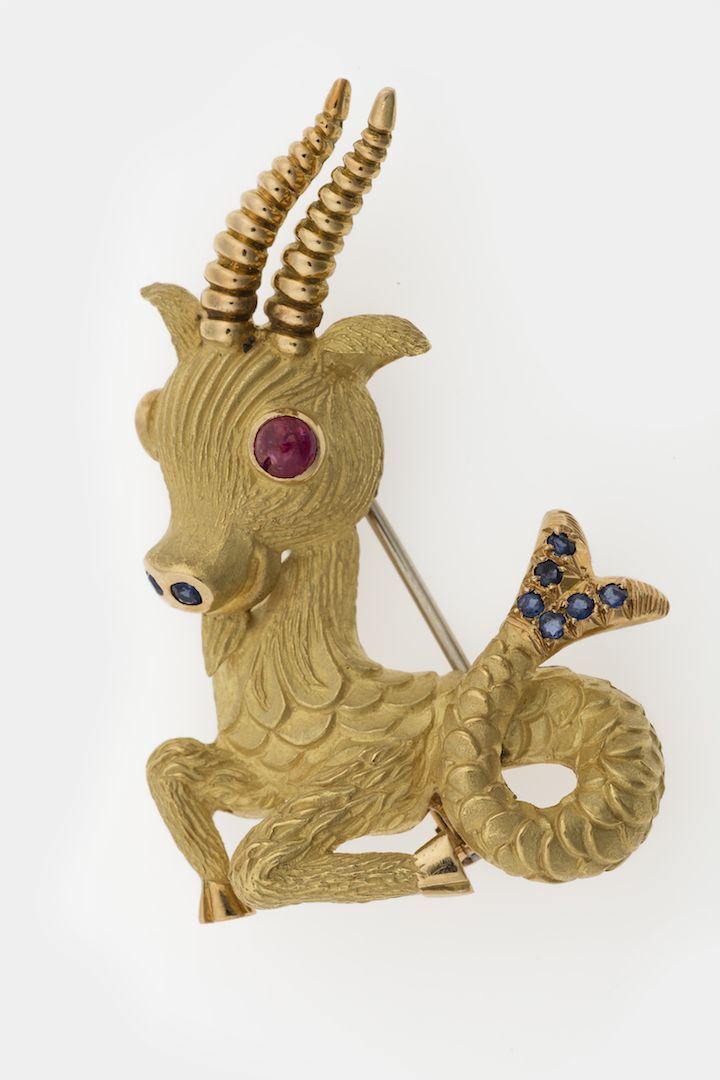 Ruby, sapphire and gold brooch  - Auction Jewels - Cambi Casa d'Aste
