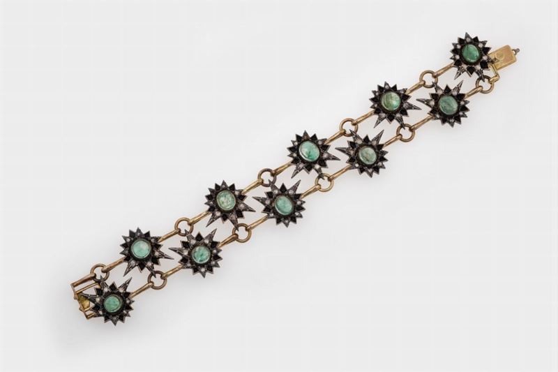 Gold and silver bracelet  - Auction Jewels Timed Auction - Cambi Casa d'Aste