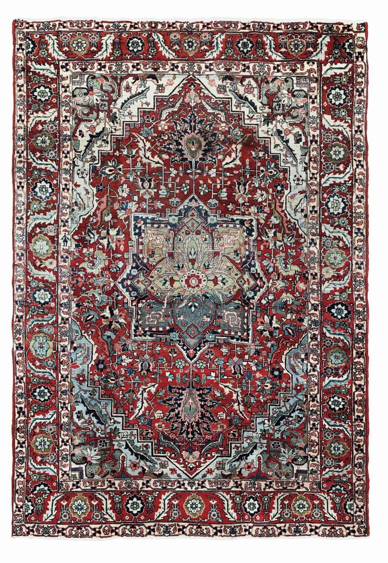 Tappeto Heritz nord ovest Persia fine XIX secolo  - Auction Antique Carpets - Cambi Casa d'Aste