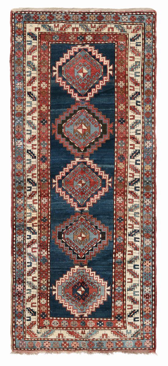 Passatoia Gandje, Caucaso fine XIX secolo  - Auction Antique Carpets - Cambi Casa d'Aste