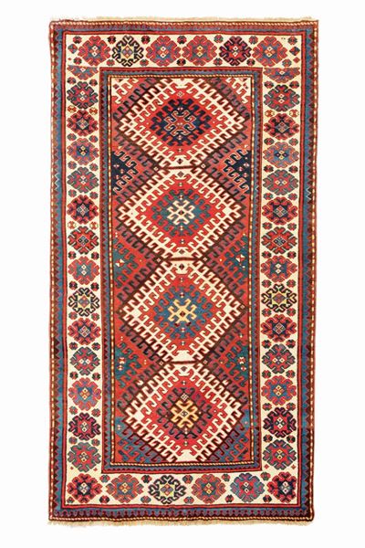 Tappeto Kazak Fine XIX Secolo