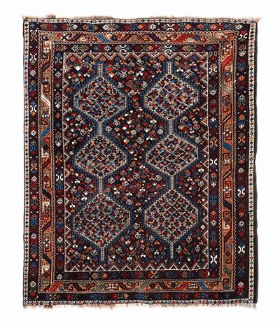 Tappeto Quasquai Sud Persia Inizio XX Secolo