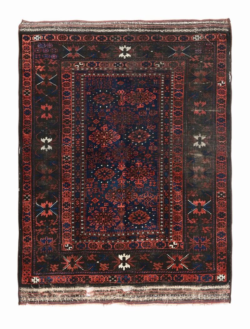 Tappeto Baluch nord est Persia, fine XIX inizio XX secolo  - Auction Antique Carpets - Cambi Casa d'Aste