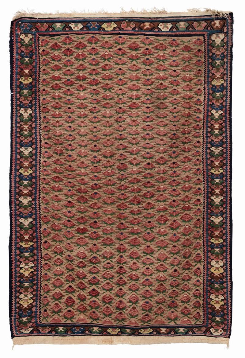 Kilim Senneh Persia inizio XX secolo  - Auction Antique Carpets - Cambi Casa d'Aste