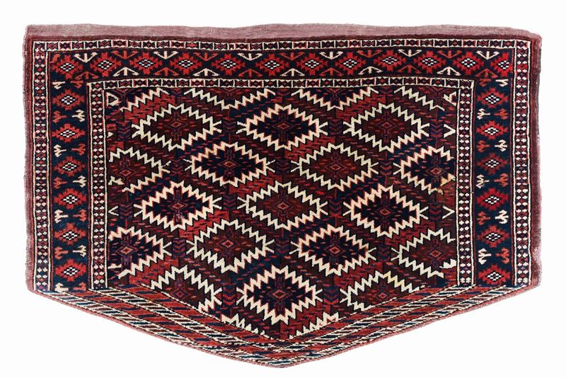 Asmalyk Yomut Turkestan occidentale, inizio XX secolo  - Auction Antique Carpets - Cambi Casa d'Aste