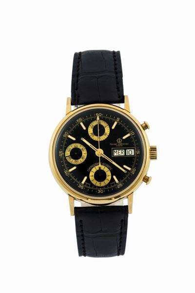 Baume & Mercier, Geneve, Chronographe Automatic, Quadrante Nero. Orologio da Polso, Automatico, C...