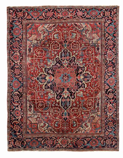 Tappeto Heritz Nord Ovest Persia Fine XIX Secolo