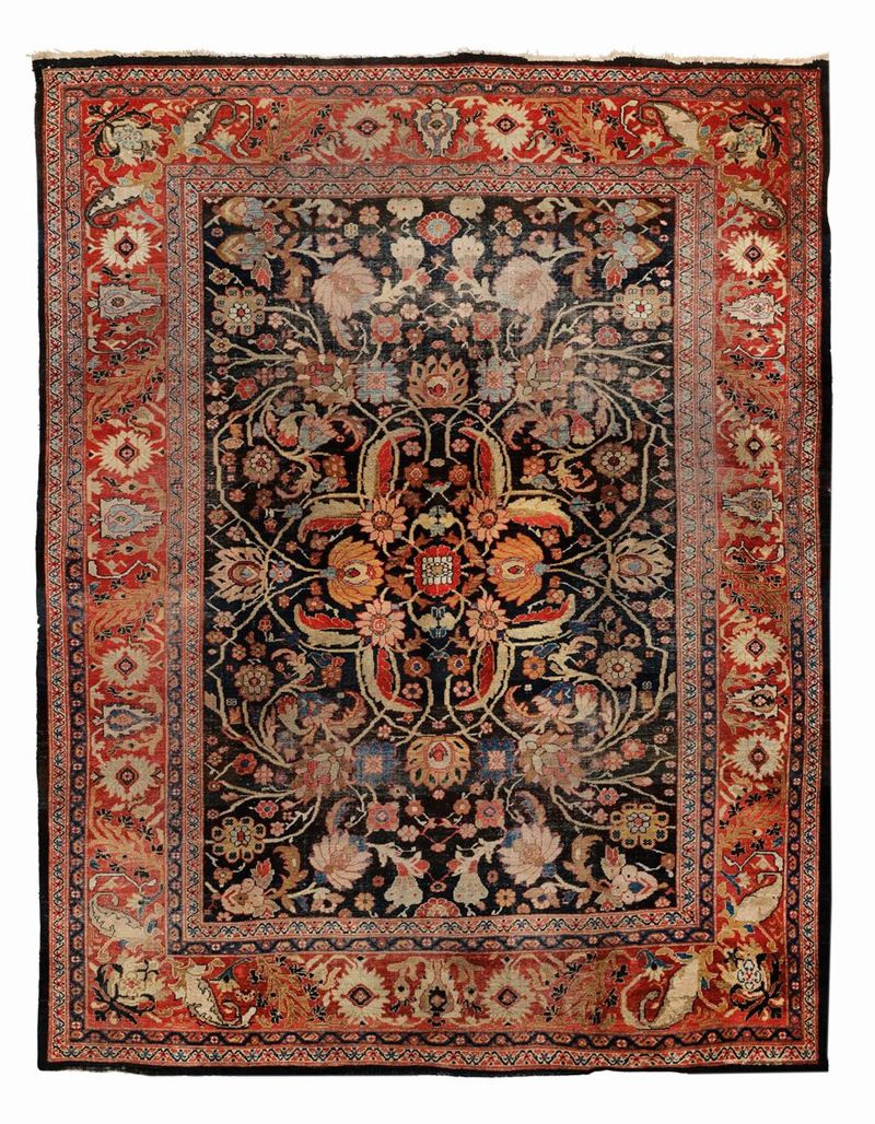 Grande tappeto Mahal, nord ovest Persia seconda metà XIX secolo  - Asta Tappeti Antichi - Cambi Casa d'Aste