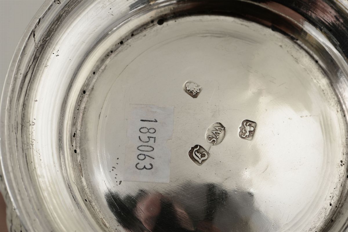 Tankard in Argento Fuso, Sbalzato e Traforato. Londra 1764, Argentiere William Shaw