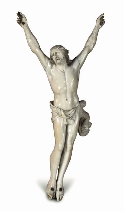 Corpus Christi in Avorio. Scultore Francese del XIX Secolo