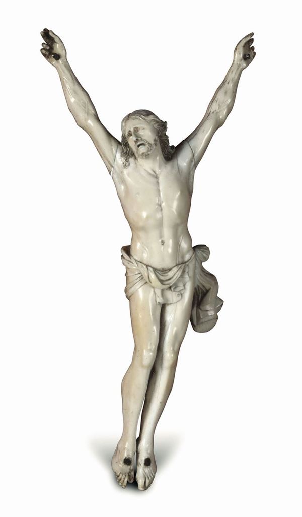 Corpus Christi in avorio. Scultore francese del XIX secolo
