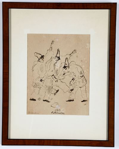 Felice Carena (1879-1966)pulcinella, 1963