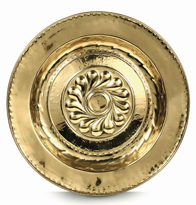 Elemosiniere in Ottone Sbalzato, XVI-XVII Secolo