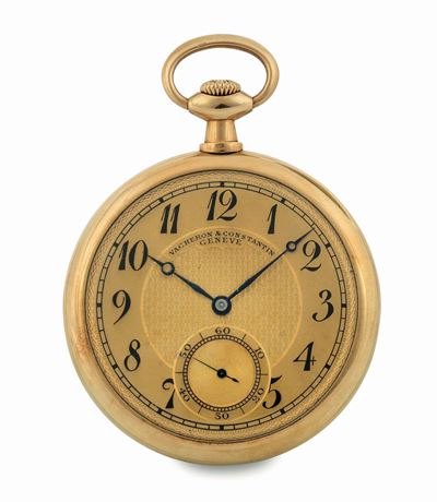Vacheron Constantin, Cassa No. 201467. Orologio da Tasca, in Oro Giallo 18k. Accompagnato dal Cer...