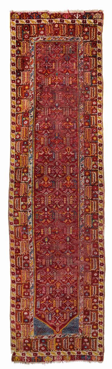 Passatoia Anatolia fine XIX inizio XX secolo  - Auction Antique Carpets - Cambi Casa d'Aste