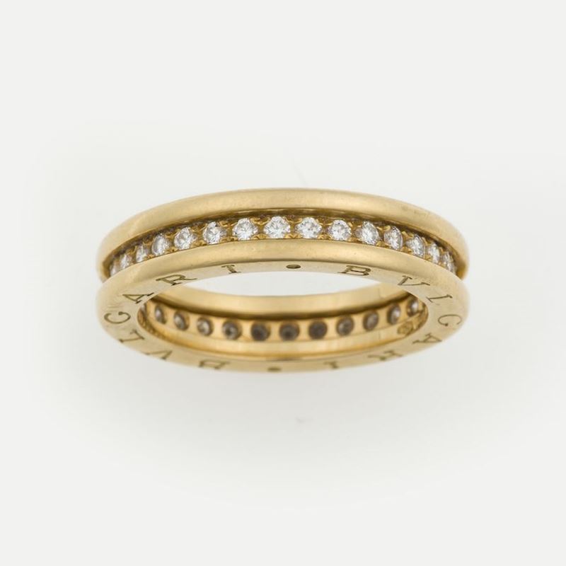 Diamond and gold ring B Zero. Signed Bulgari. Fitted case  - Auction Fine Jewels - Cambi Casa d'Aste