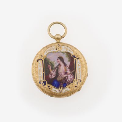 Orologio a Monachina con Smalti Policromi