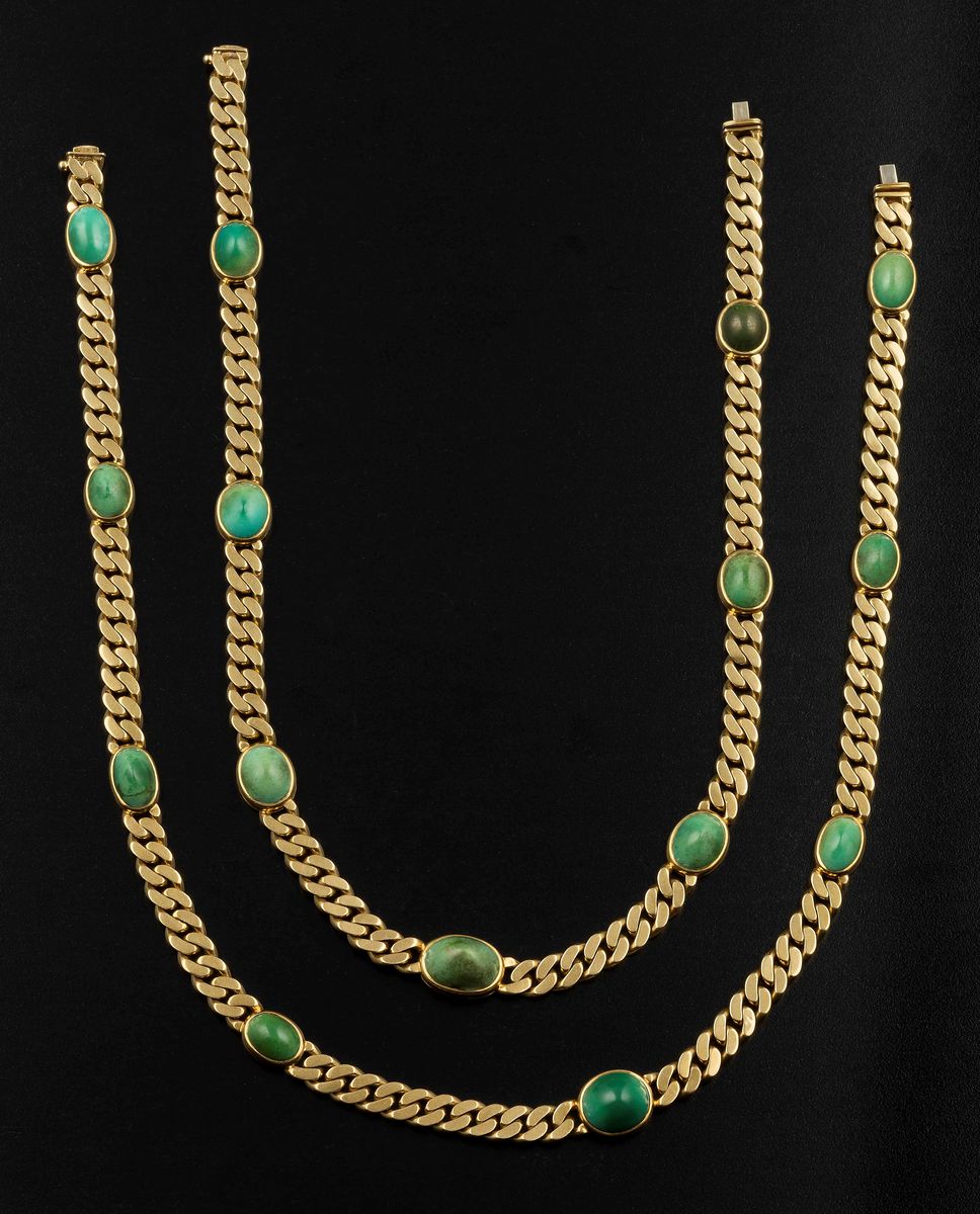Bulgari. Catena, Divisibile in Due, con Turchesi