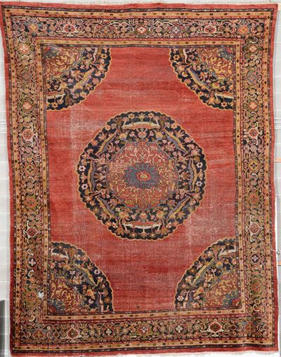 Tappeto Mahal, Nord Ovest Persia Fine XIX Secolo