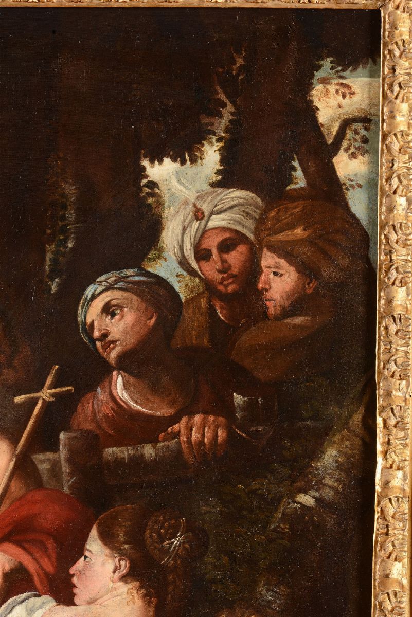 Scuola Romana del XVII Secolola Predica di San Giovanni Battista