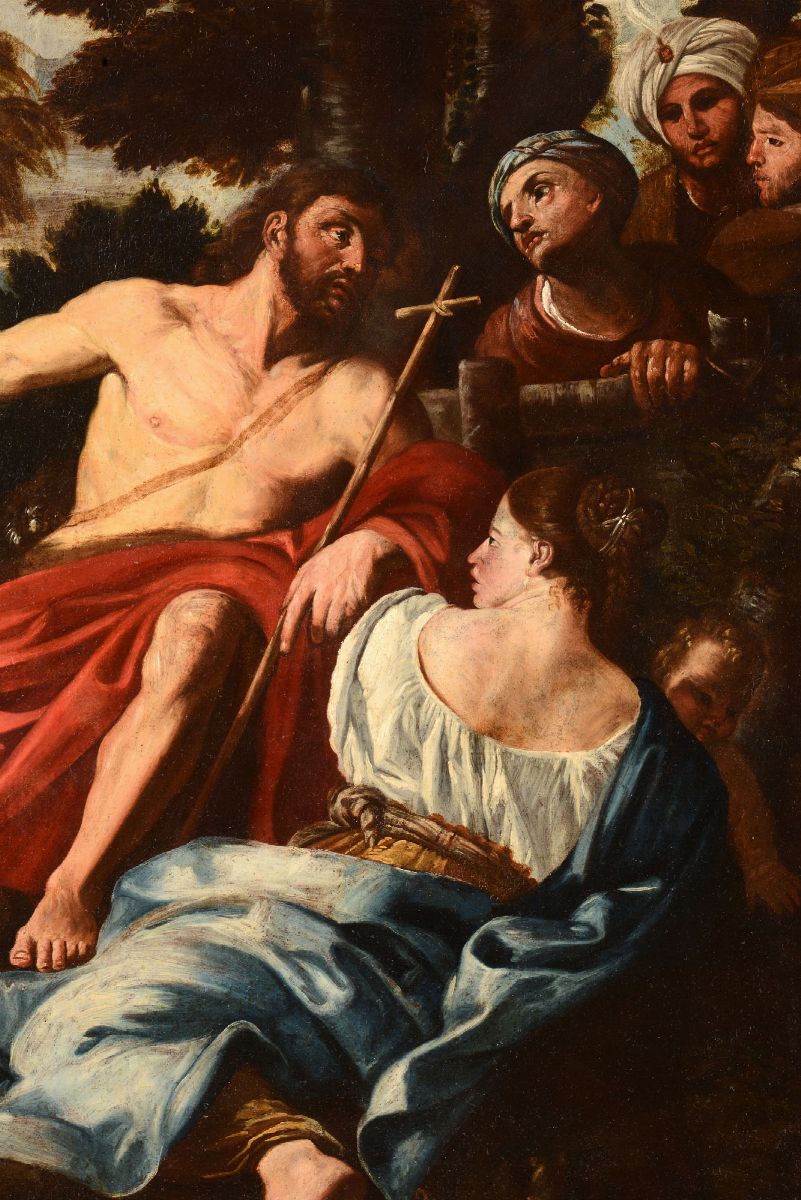 Scuola Romana del XVII Secolola Predica di San Giovanni Battista