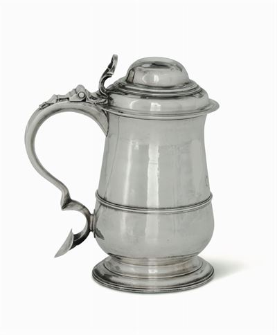 Tankard in Argento Fuso, Sbalzato e Cesellato. Londra, 1772, Argnetiere Francis Crump (1711 – 180...