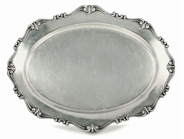 Vassoietto in argento, Italia XX secolo