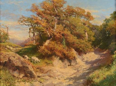 Filiberto Petiti (1845-1924)paesaggio Campestre