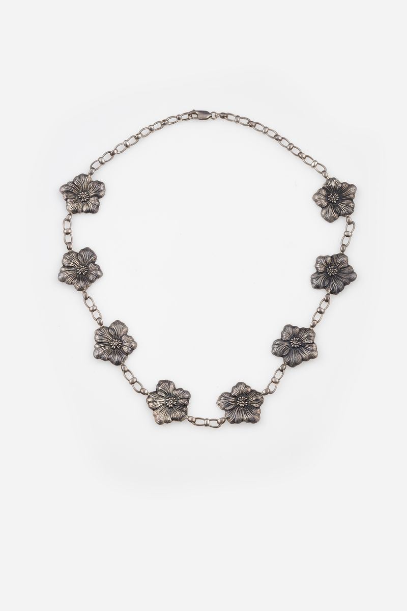 Sterling silver necklace. Signed Buccellati,fitted case  - Auction Jewels Timed Auction - Cambi Casa d'Aste