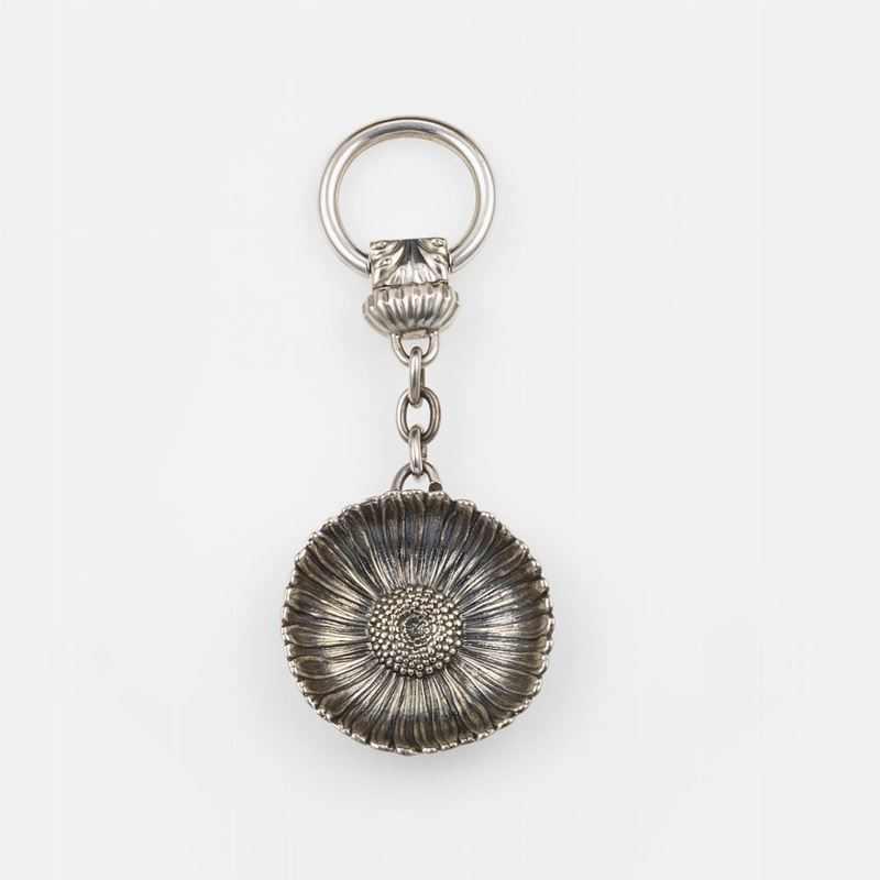 Sterling silver keychain. Signed Buccellati, fitted case  - Auction Timed Auction Jewels - Cambi Casa d'Aste
