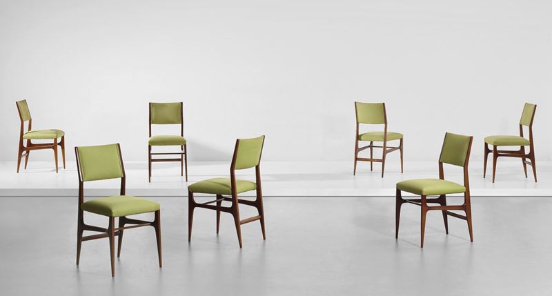 Gio Ponti (1891-1979) Set di sette sedie, 1951 circa  - Auction Casa di Fantasia - Cambi Casa d'Aste