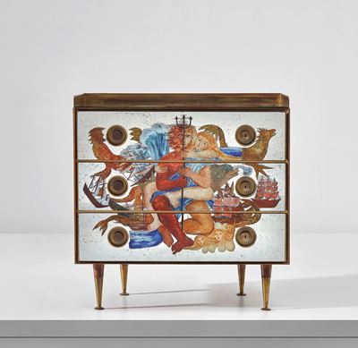 Gio Ponti (1891-1979) ed Edina Altara (1898-1983)cassettone, 1951 Circa