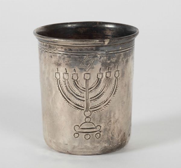 A Kiddusch cup, likely 18th century