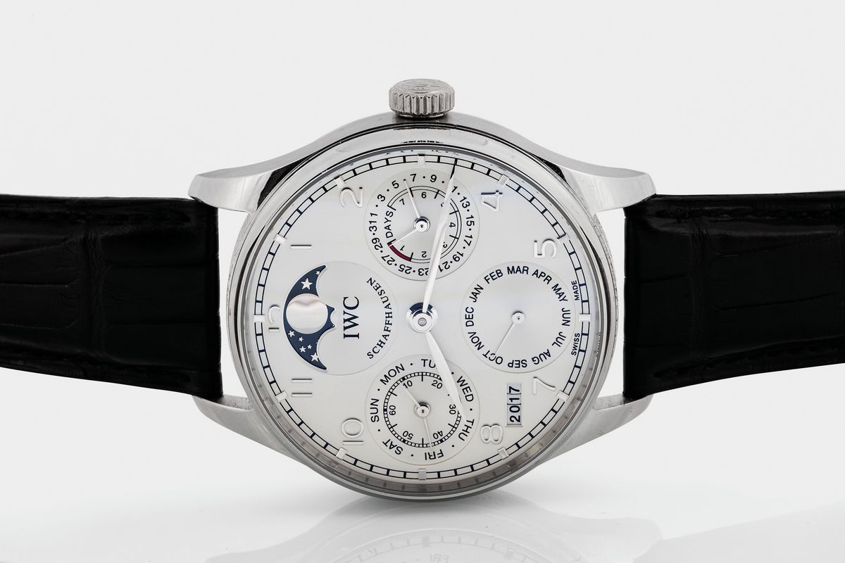 Iwc, International Watch Co. Schaffhausen, Portuguese - Perpetual Calendar II Cassa No. 3227331, ...