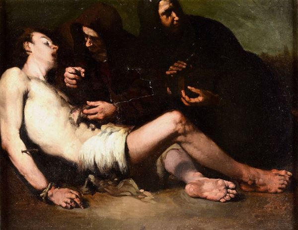 Théodule-Armand Ribot (1839-1916), attribuito a San Sebastiano curato dalle Pie donne