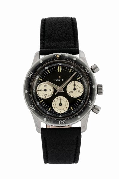 Zenith, Sub Sea. Orologio da Polso, in Acciaio, Impermeabile, Cronografo. Realizzato nel 1960 Cir...