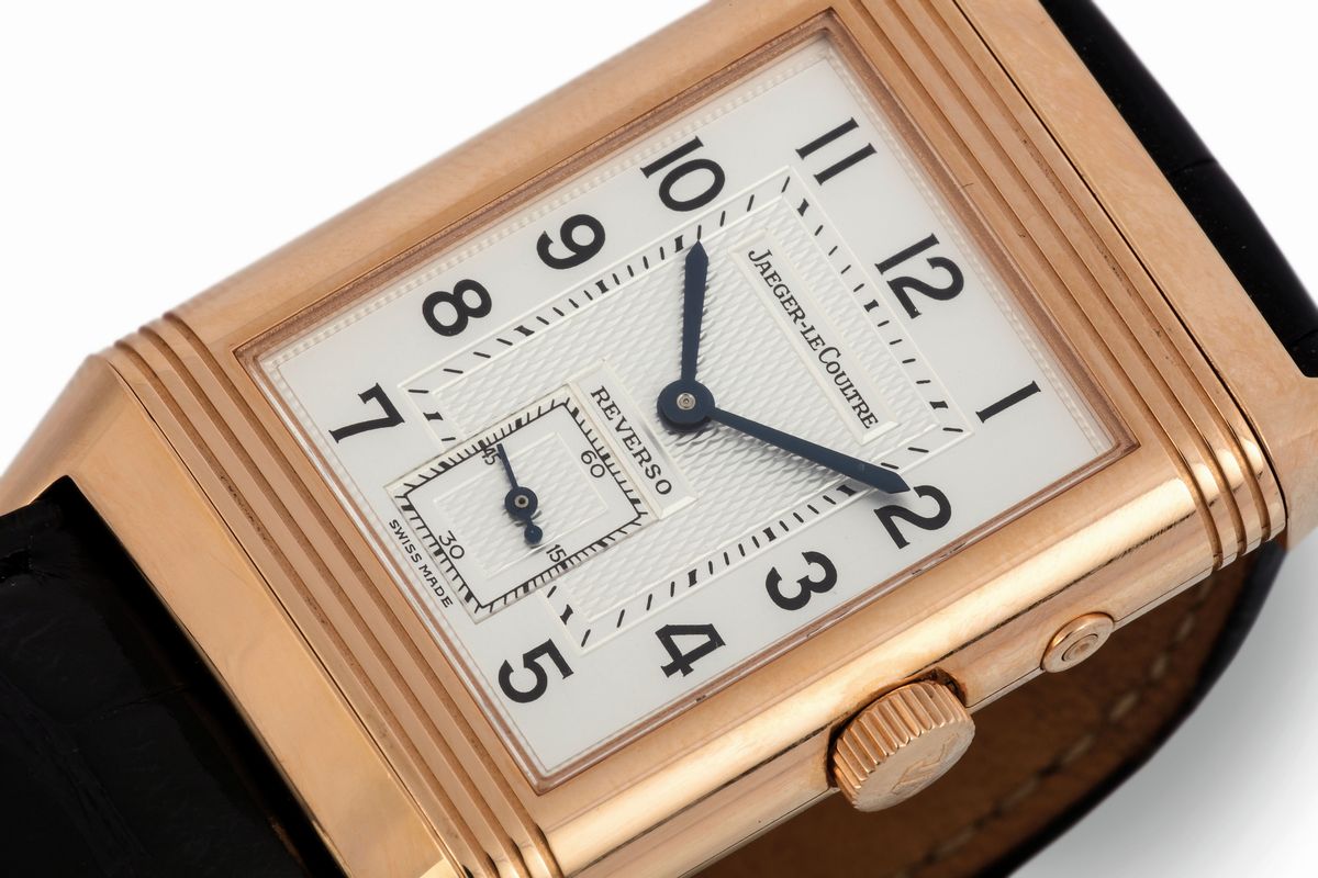 Jaeger Lecoultre, Reverso Duo Face, Night And Day, Cassa No. 2081701, Ref. 270.2.54. Orologio da ...