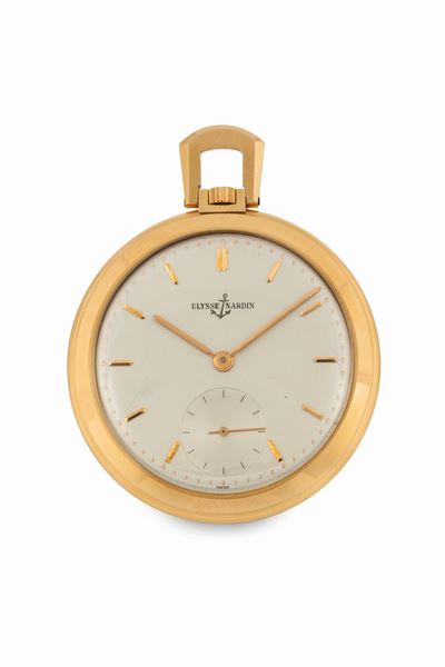 Ulysse Nardin. Orologio da Tasca, in Oro Giallo 18k. Realizzato nel 1950 Circa