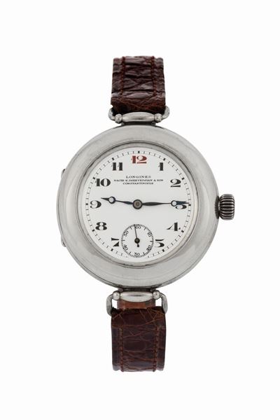 Longines, Cassa No. 3489252. Orologio da Polso, in Acciaio, con Quadrante in Smalto. Realizzato n...