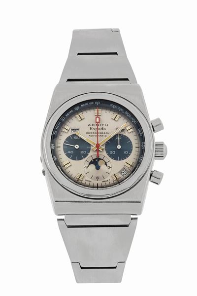 Zenith, Espada Chronograph Automatic, No. 01.0040.418. Orologio da Polso, in Acciaio, Cronografo,...