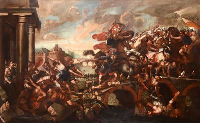 Scuola del XVII Secolobattaglia di Ponte Milvio