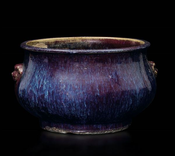 A porcelain incense bowl, China, Qianlong period